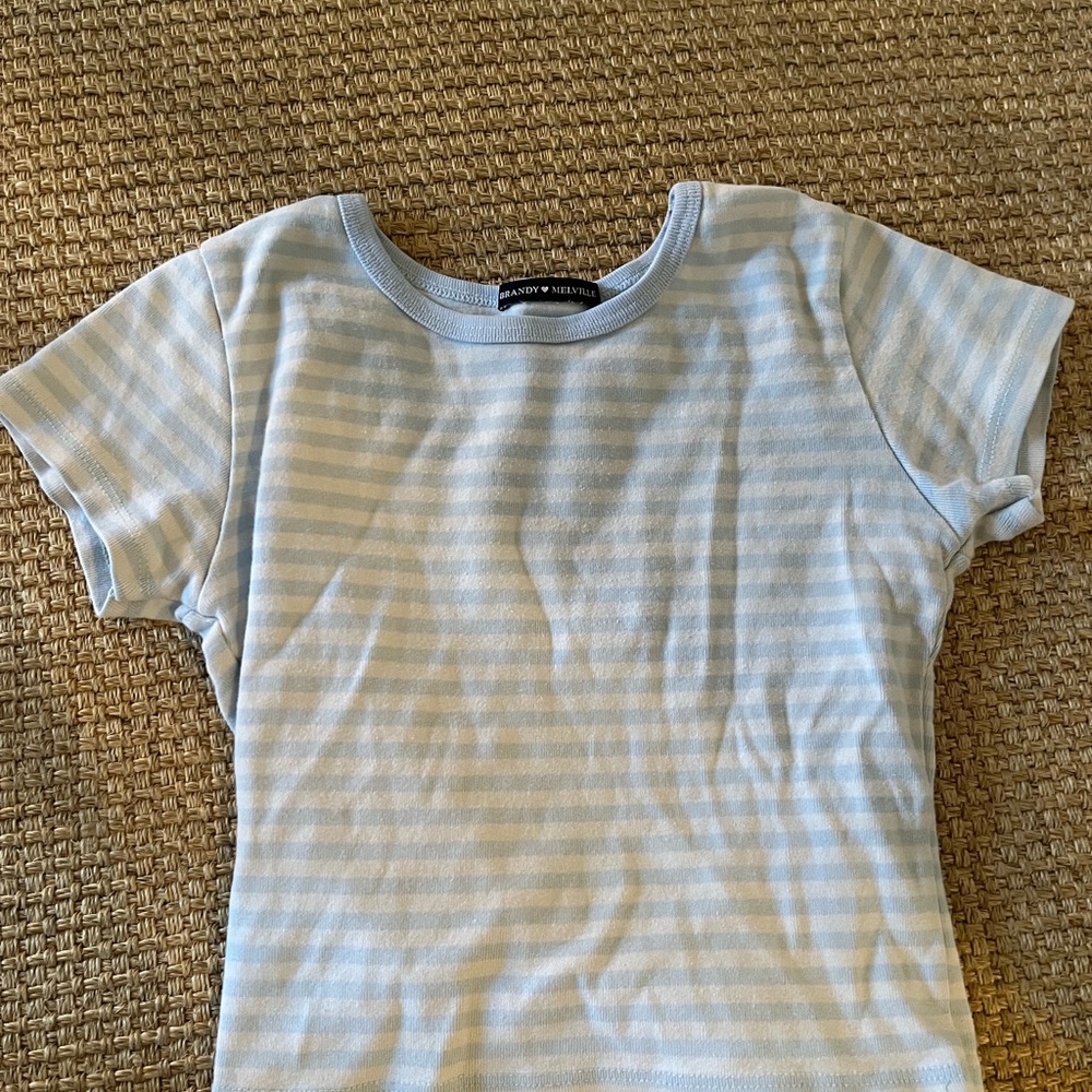Vintage brandy striped baby tee